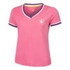 Flashy V-Neck T-Shirt Women -Tennis Zone Shop 00356000 000