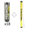 Premium 18x 4 Ball Tube Plus Ball Tube -Tennis Zone Shop 0122000000 000