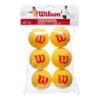 Wilson Starter Foam Balls (Stage 3) 6 Pack -Tennis Zone Shop 0151200000 000