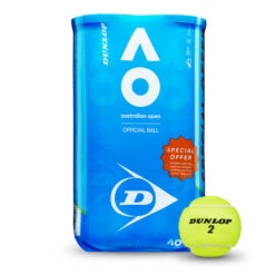 Dunlop Australian Open 2x 4 Ball Tube -Tennis Zone Shop 0161700000 0 1