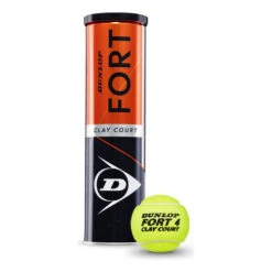 Dunlop Fort Clay Court 4 Ball Tube -Tennis Zone Shop 0162300000 0 1
