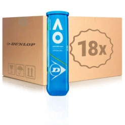 Dunlop Australian Open 18x 4 Ball Tube