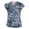 BIDI BADU Fingerprint Printed V-Neck T-Shirt Women -Tennis Zone Shop 01897000 000