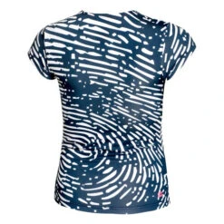 BIDI BADU Fingerprint Printed V-Neck T-Shirt Women -Tennis Zone Shop 01897000 0 2