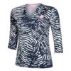 BIDI BADU Fingerprint Printed Long Sleeve Women -Tennis Zone Shop 01898000 000 1