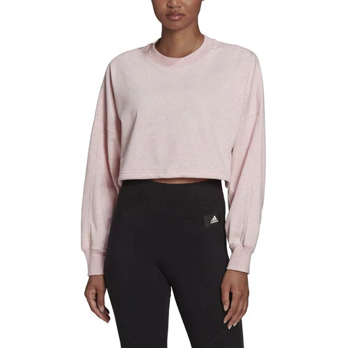 ADIDAS Studio Lounge Summer Crew Sweatshirt Women 4 ADIDAS Studio Lounge Summer Crew Sweatshirt Women - Image 2