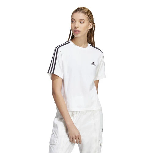 ADIDAS Essentials 3-Stripes Single Jersey Crop T-Shirt Women 6 ADIDAS Essentials 3-Stripes Single Jersey Crop T-Shirt Women - Image 4