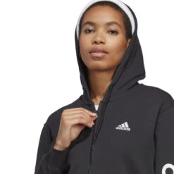 ADIDAS Linear French Terry Full Zip Hoodie Women -Tennis Zone Shop 18376000 16