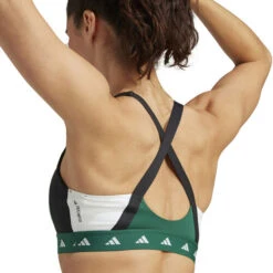 ADIDAS PWI Medium-Sport Tech-Fit Color Block Sports Bras Women -Tennis Zone Shop 18520000 16